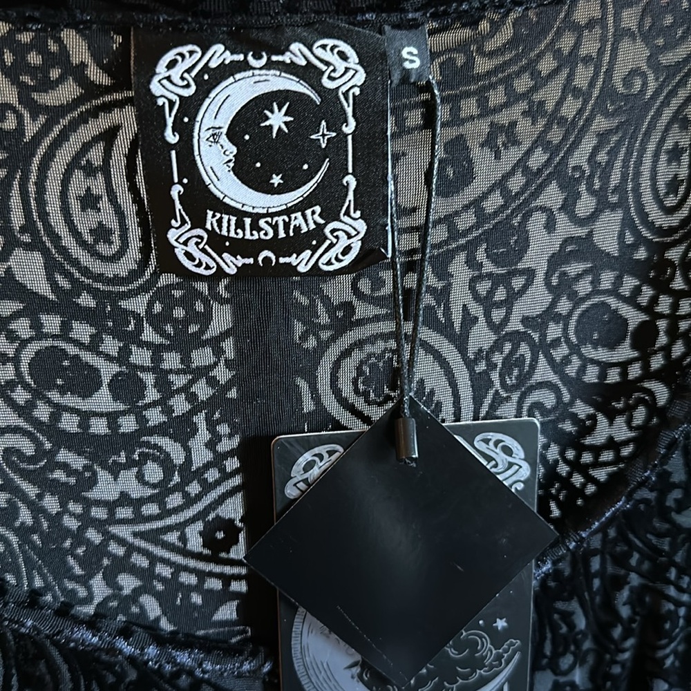 Killstar Dead Head Velvet Skater Dress, NWT! - Picture 3 of 6